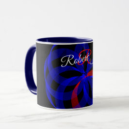 Caneca de Café Geométrica com Acento Giratório Ver
