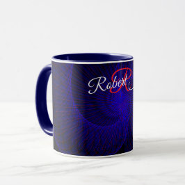 Caneca de Café Geométrica com Funil Duplo de Cima 