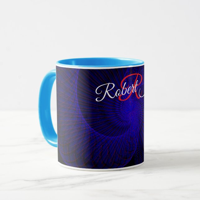 Caneca de Café Geométrica com Funil Duplo de Cima  (Frente Esquerda)