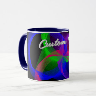 Caneca de Café Geométrica com Mistura Circular Col