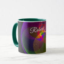 Caneca de Café Geométrica com Mistura de Cores de 
