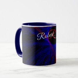 Caneca de Café Geométrica com Triângulo Acentuado
