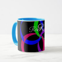 Caneca de Café Geométrica de Intercâmbio de Múltip