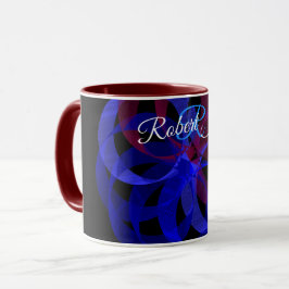 Caneca de café geométrica em forma de 8