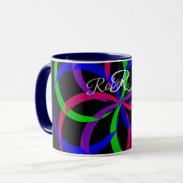 Caneca de Café Geométrica em Forma de 8 em Múltipl