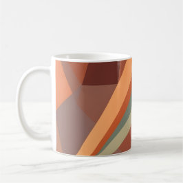 Caneca De Café Geométrico Abstrato