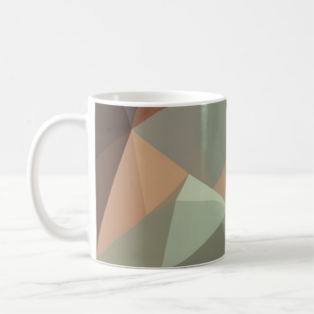 Caneca De Café Geométrico Abstrato (Esquerda)