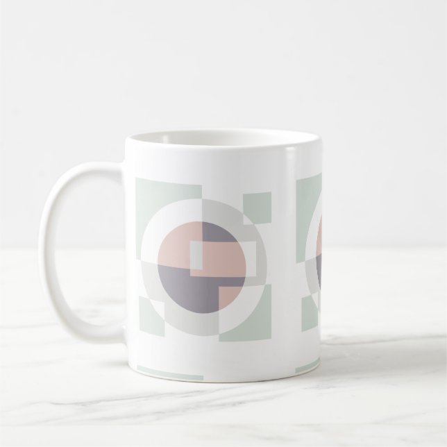 Caneca De Café Geométrico Minimalista (Esquerda)