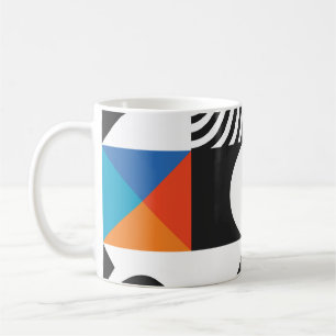 Caneca De Café Geométrico moderno em estilo escandinavo