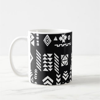 Caneca De Café Geométrico tribal: fundo sem costura na moda.