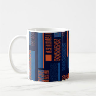 Caneca De Café Geométrico urbano, padrão sem costura moderno