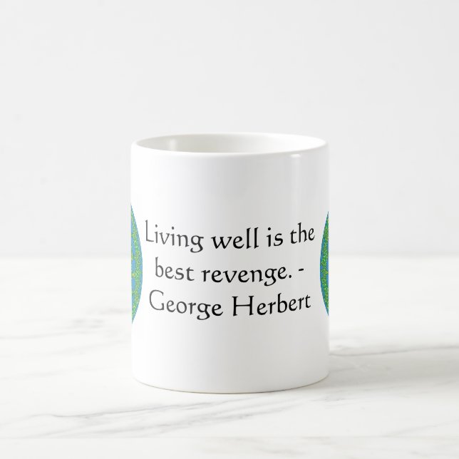 Caneca De Café George Herbert Cita Com Um Design Maravilhoso (Centro)