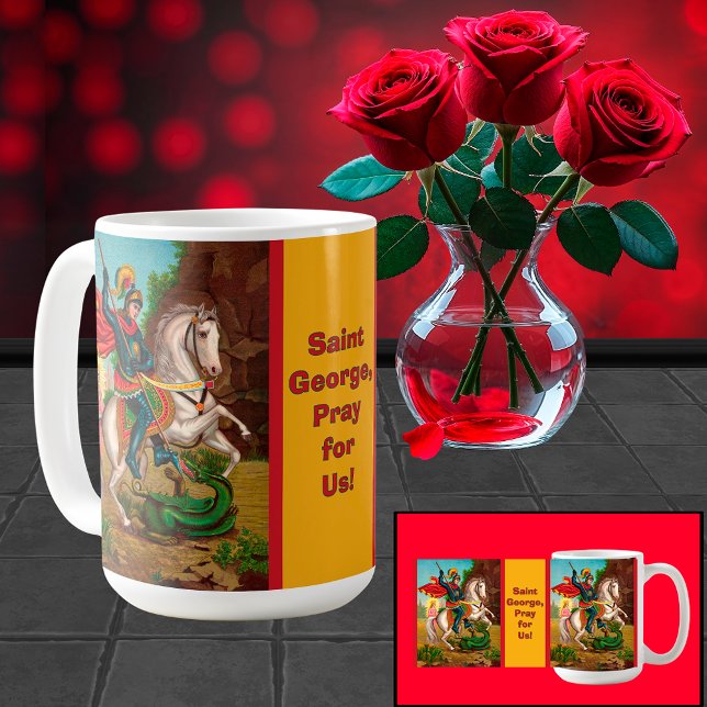 Caneca De Café George Resgate a Princesa (Criador carregado)