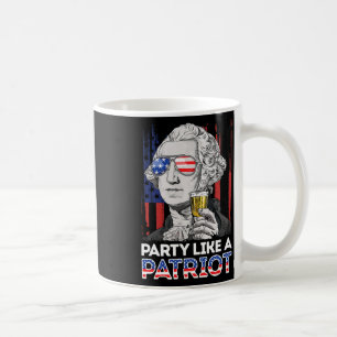 Caneca De Café George Washington, 4 de julho, Partido Como Um Pat