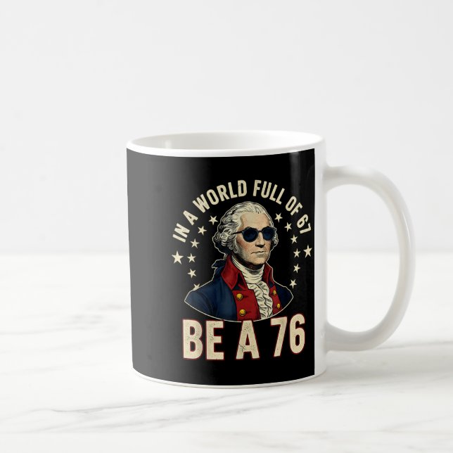 Caneca De Café George Washington 67 Meme No Mundo Cheio De 67  (Direita)