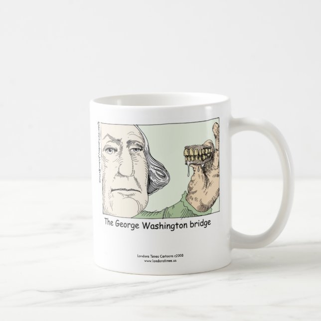 Caneca De Café George Washington Bridge Funny Coffee Mug (Direita)