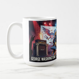 Caneca De Café George Washington Rock Star - Pai Fundador do R