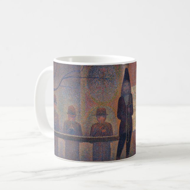 Caneca De Café Georges Seurat - Apresentação do Circo (Frente Esquerda)