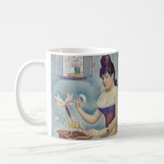 Caneca De Café Georges Seurat - Jovens mulheres se alimentando (Esquerda)