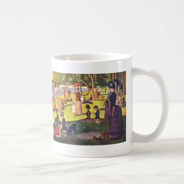 Caneca De Café Georges Seurat- 'um domingo no La Jatte grandioso (Direita)