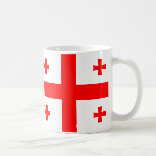 Caneca De Café Georgia Flag Cerâmica Mug