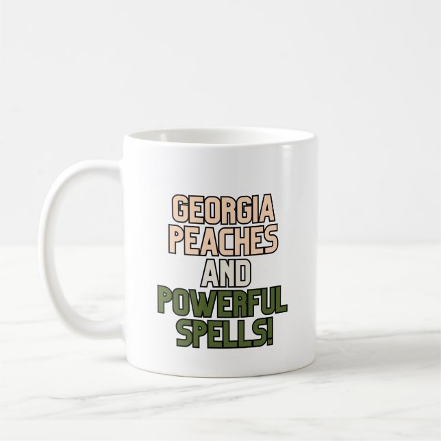 Caneca De Café Georgia Peaches e Georgia Witchy Humor (Esquerda)