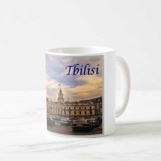 Caneca De Café Geórgia - Tbilisi - (Frente Esquerda)