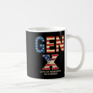 Caneca De Café Geração X Muitas Memórias Sem Evidências Divertido