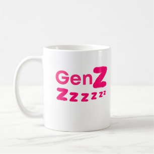 Caneca De Café Geração Zzzzz – Humor da Geração Z Sonolenta