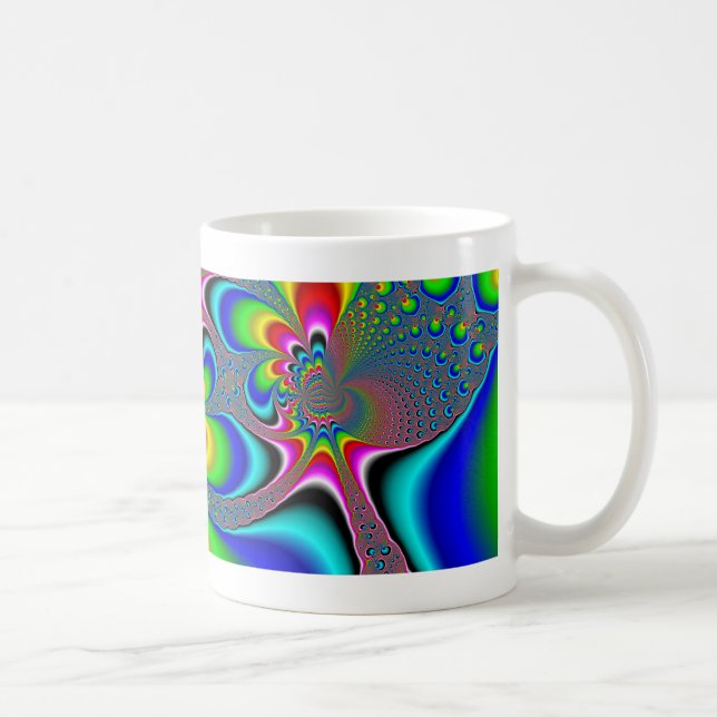 Caneca De Café Gerador Arco-Íris - Fractal (Direita)