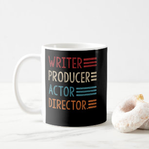 Caneca De Café Gerador de Escritores Diretor de Ator de Produtore