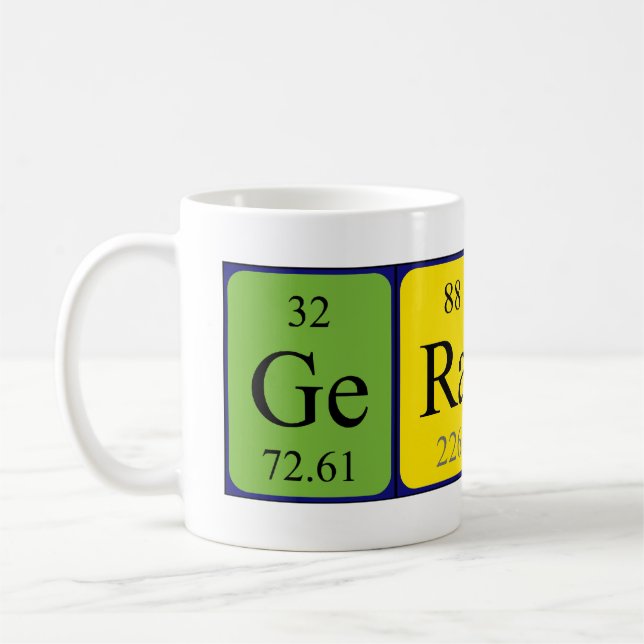 Caneca De Café Geraint periódico mesa name mug (Esquerda)