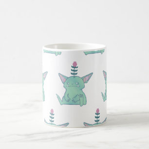 Caneca De Café Gerald o Goblin   Cria Fantasia Mal-Humorada Fofa