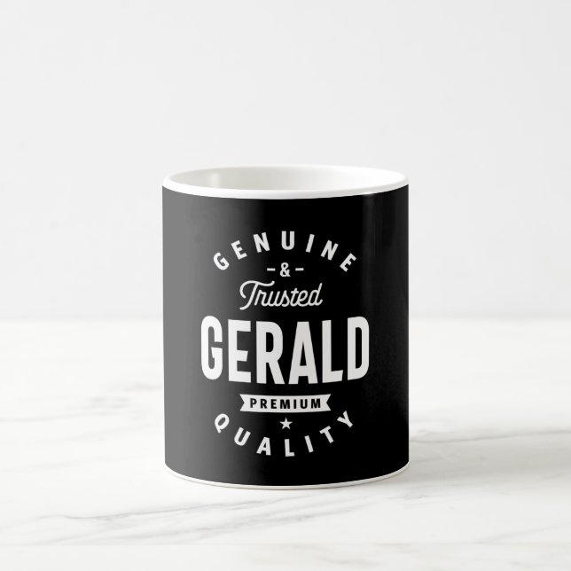 Caneca De Café Gerald Personated Name Birthday (Centro)