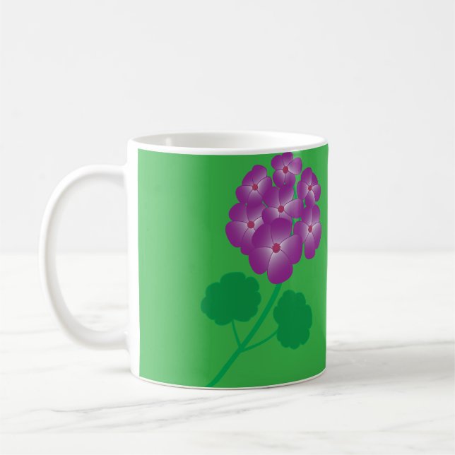 Caneca De Café Geranium Flowers (Esquerda)
