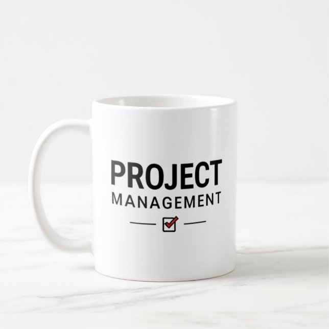 Caneca De Café Gerenciamento de Projetos (Esquerda)