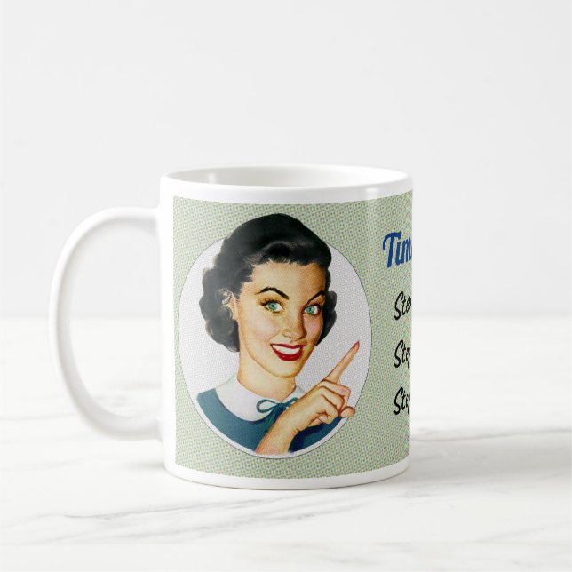 Caneca De Café Gerenciamento de tempo 101 (Esquerda)