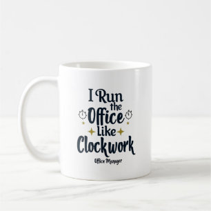 Caneca De Café Gerente de Escritório Eu Dirijo o Escritório Como