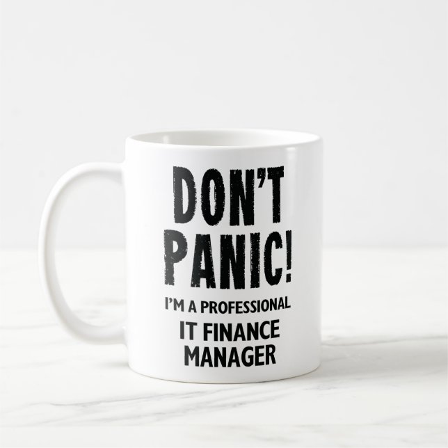 Caneca De Café Gerente de finanças de TI (Esquerda)