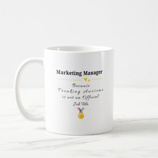 Caneca De Café Gerente de Marketing (Esquerda)