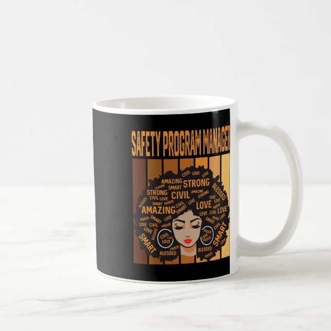 Caneca De Café Gerente de Programa de Segurança Poderoso Mont Bla (Direita)