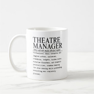 Caneca De Café Gerente de Teatro