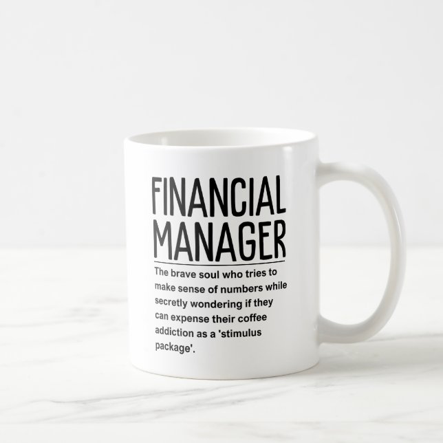 Caneca De Café Gerente financeiro (Direita)