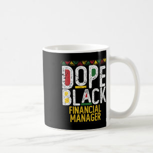Caneca De Café Gerente Financeiro Negro de Drogas Mês da História