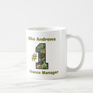 Caneca De Café Gerente V20 da finança do número um