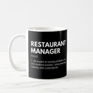 Caneca De Café Gerentes de Restaurante e Definição Engraçada de C