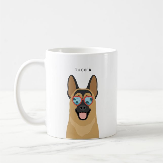 Caneca De Café German shepherd (Esquerda)