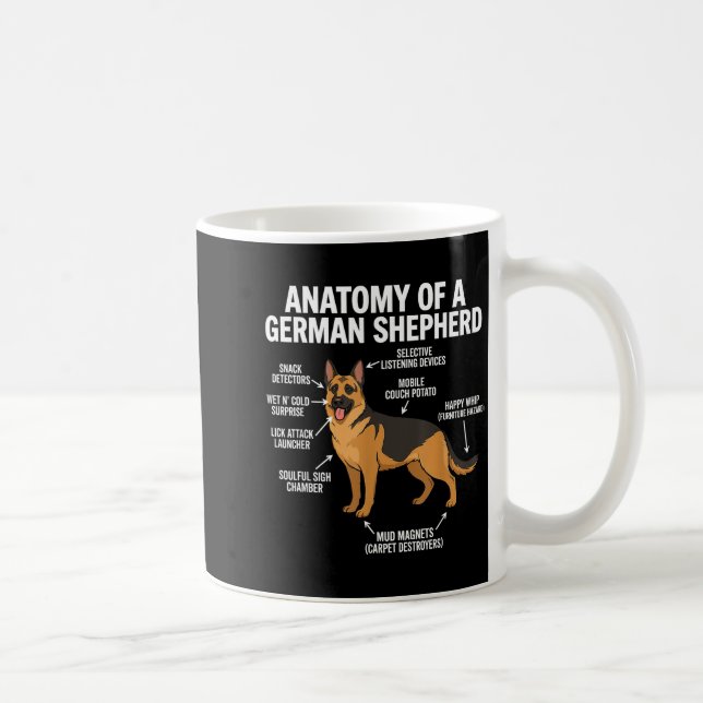 Caneca De Café German Shepherd  (Direita)