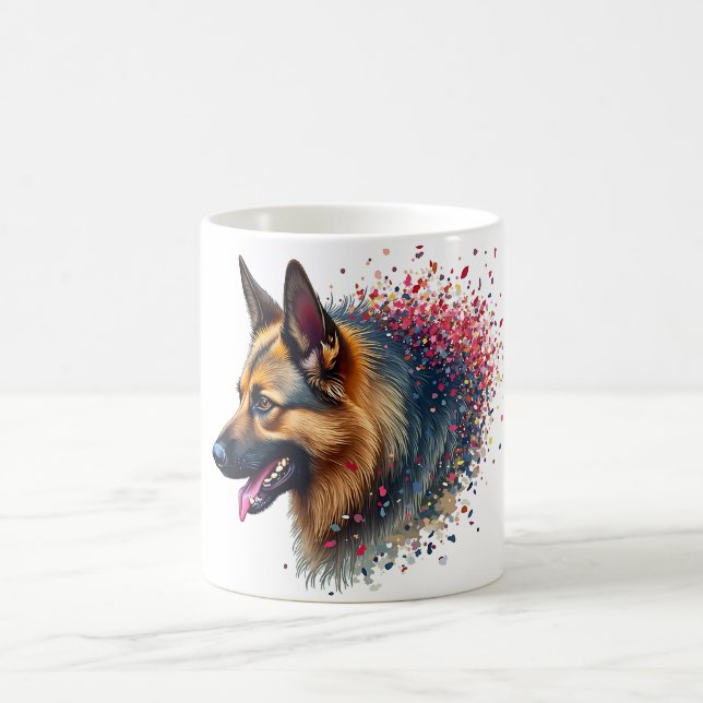 Caneca De Café german shepherd (Centro)