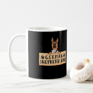 Caneca De Café german shepherd alemão Sheperd Pai Dog Mãe